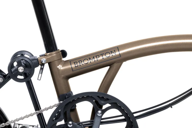 Brompton Electric P Line 12 Speed Folding Bike in Bronze Sky-7