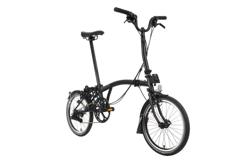 Brompton C Line 2 Speed Folding Bike in Black-1