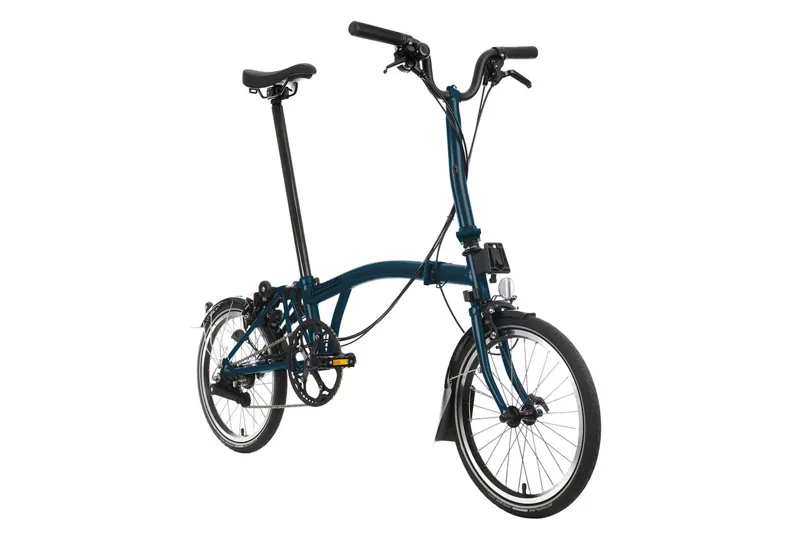 Brompton C Line 2 Speed Folding Bike in Ocean Blue-1