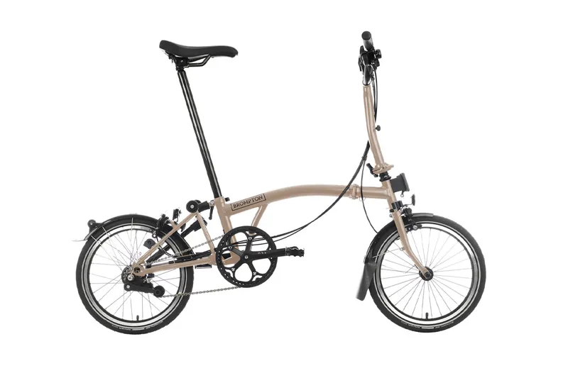 Brompton C Line 2 Speed Folding Bike in Dune Sand-2
