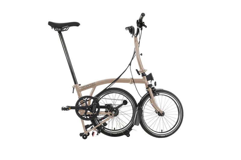 Brompton C Line 2 Speed Folding Bike in Dune Sand-3