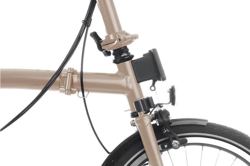Brompton C Line 2 Speed Folding Bike in Dune Sand-5