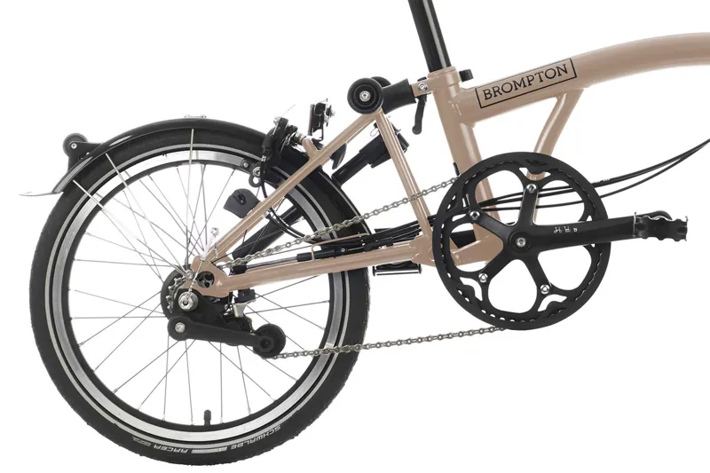 Brompton C Line 2 Speed Folding Bike in Dune Sand-6