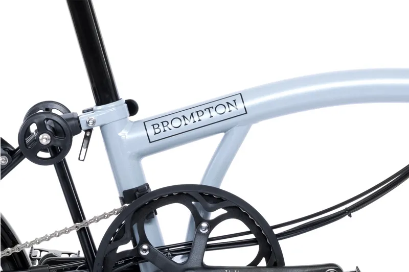 Brompton Electric P Line 4 Speed Folding Bike in Lunar Ice-6