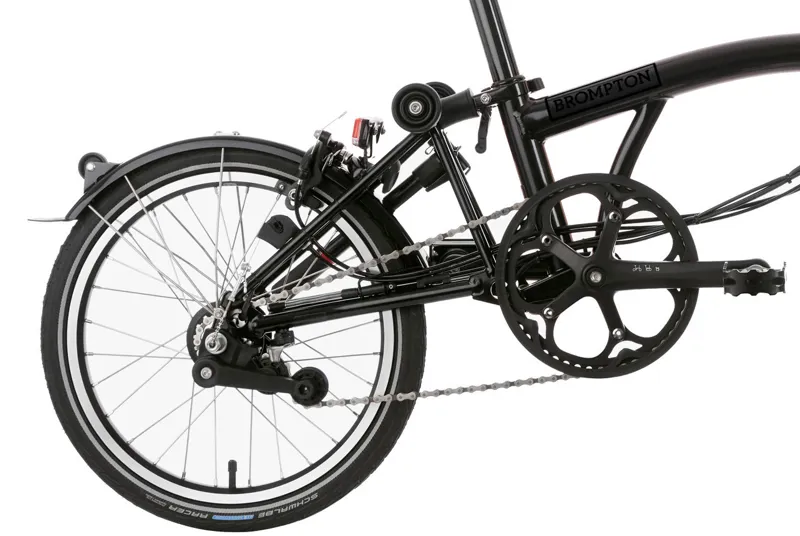 Brompton Electric C Line 4 Speed Folding Bike in Black-5