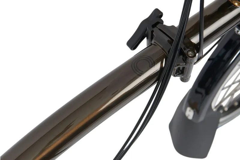 Brompton Electric C Line 4 Speed Folding Bike in Gloss Black Lacquer-7