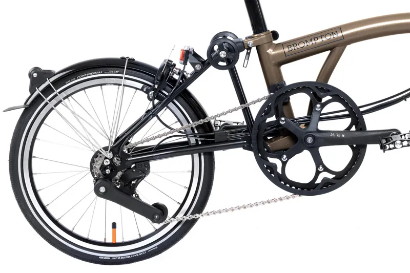 Brompton Electric P Line 4 Speed Folding Bike in Bronze Sky-5