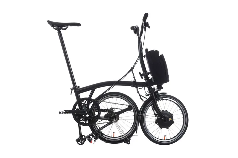 Brompton Electric P Line 4 Speed Electric Bike in Midnight Black Metallic-3