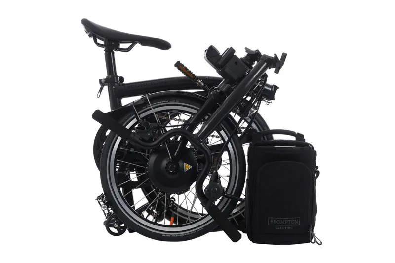 Brompton Electric P Line 4 Speed Electric Bike in Midnight Black Metallic-4