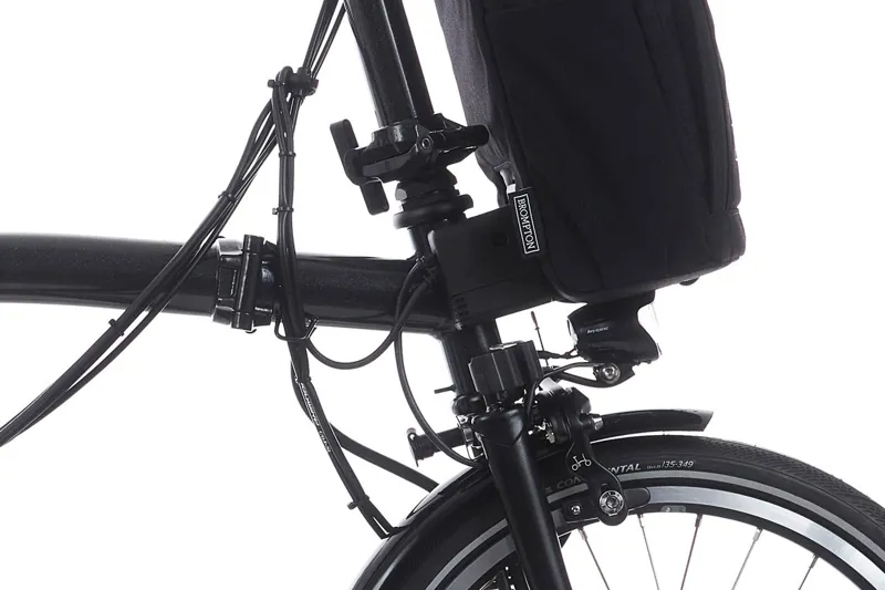 Brompton Electric P Line 4 Speed Electric Bike in Midnight Black Metallic-5