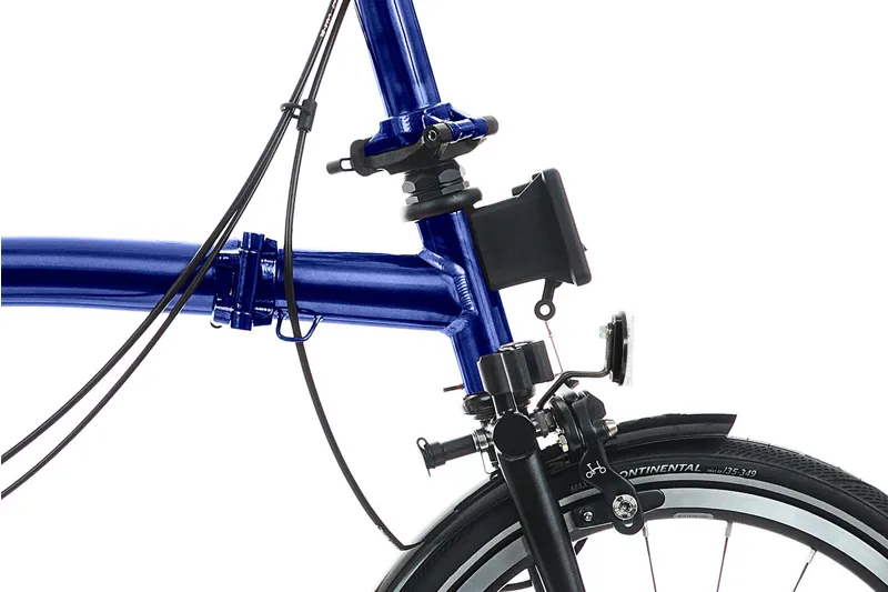 Brompton P Line 4 Speed Folding Bike in Bolt Blue Lacquer-6