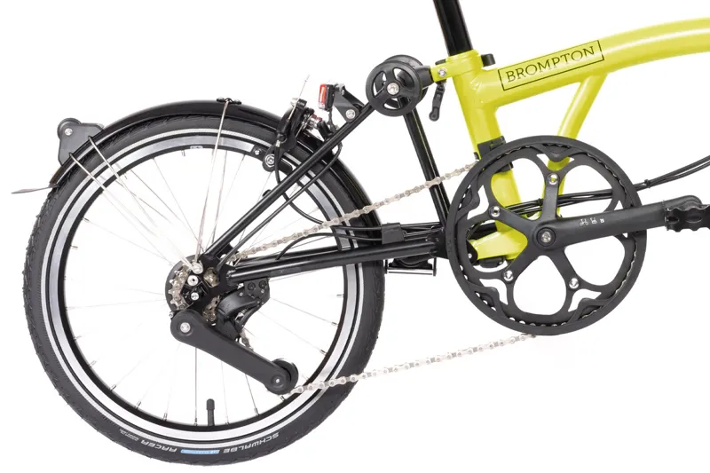 Brompton Electric C Line 4 Folding Speed Bike in Bumblebee Yellow-6
