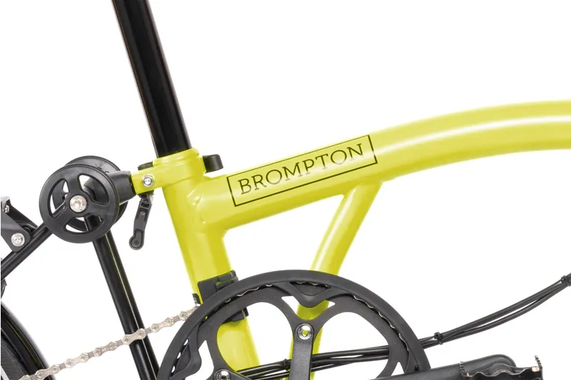 Brompton Electric C Line 4 Folding Speed Bike in Bumblebee Yellow-7