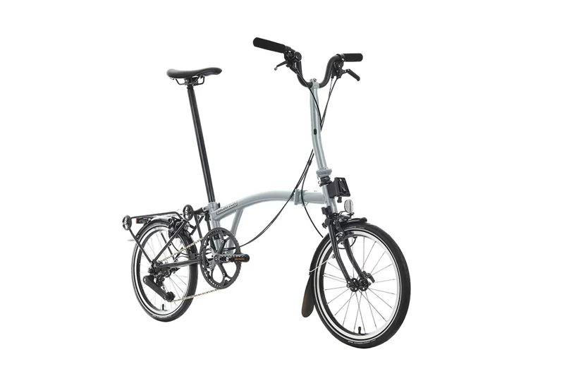 Brompton P Line 4 Speed Folding Bike in Lunar Ice-1