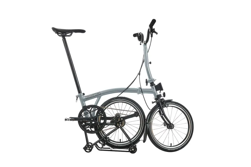 Brompton P Line 4 Speed Folding Bike in Lunar Ice-4