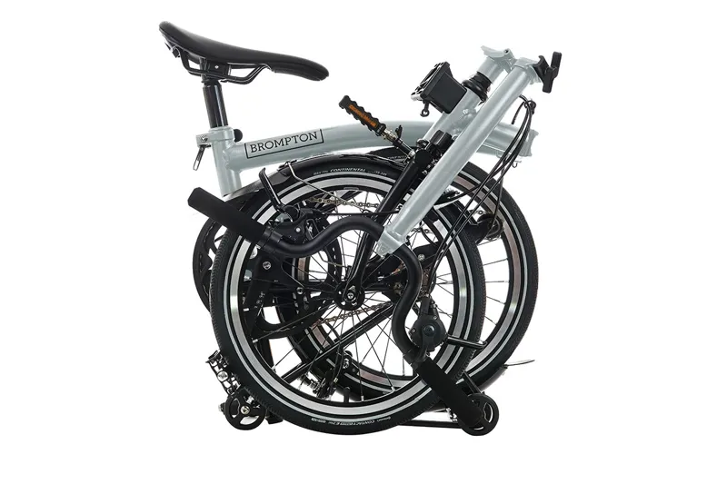 Brompton P Line 4 Speed Folding Bike in Lunar Ice-5