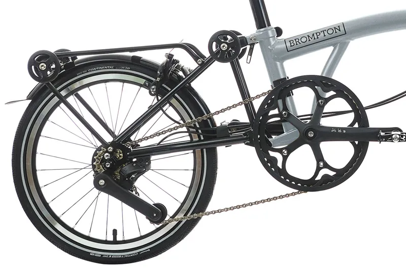 Brompton P Line 4 Speed Folding Bike in Lunar Ice-7