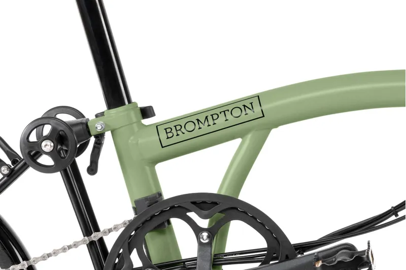 Brompton C Line 4 speed Urban Electric Folding Bike in Matcha Green-6