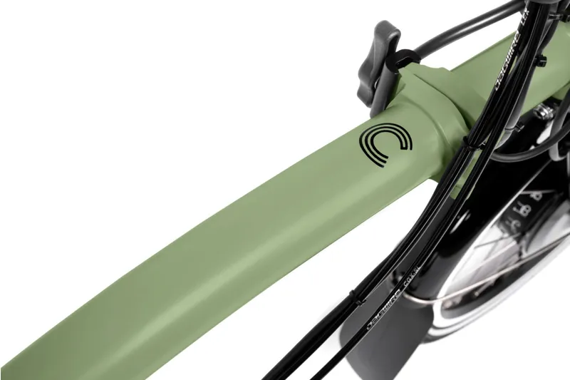 Brompton C Line 4 speed Urban Electric Folding Bike in Matcha Green-7