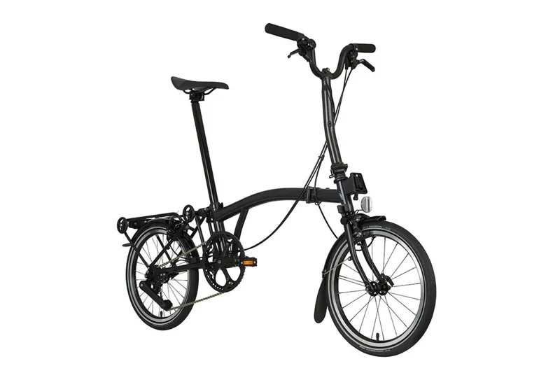 Brompton P Line 4 Speed Folding Bike in Midnight Black Metallic-1