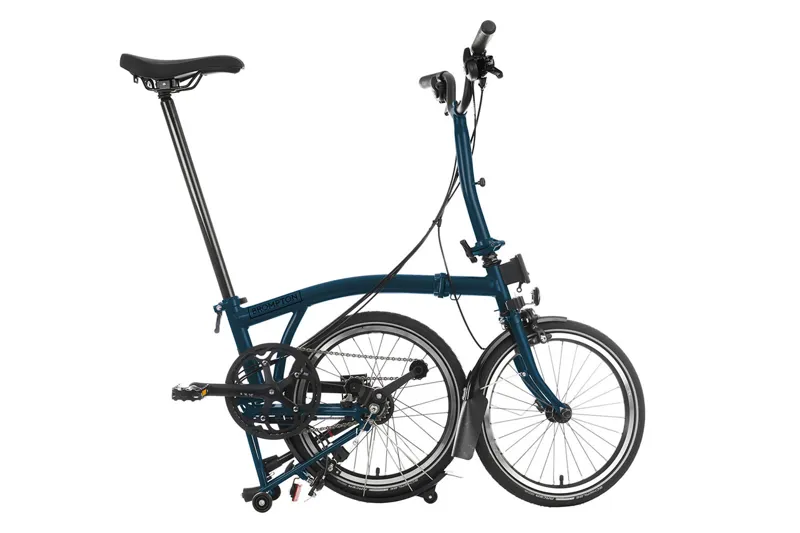 Brompton C Line 6 Speed Folding Bike in Ocean Blue-4