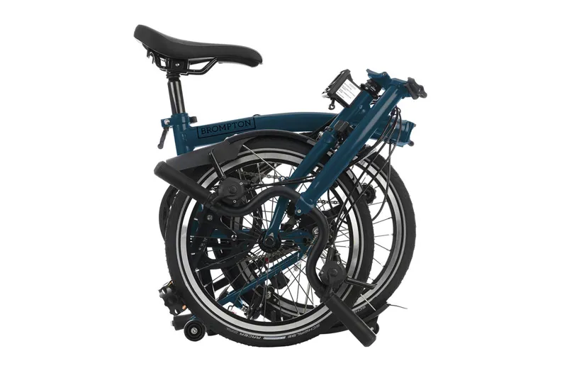 Brompton C Line 6 Speed Folding Bike in Ocean Blue-5