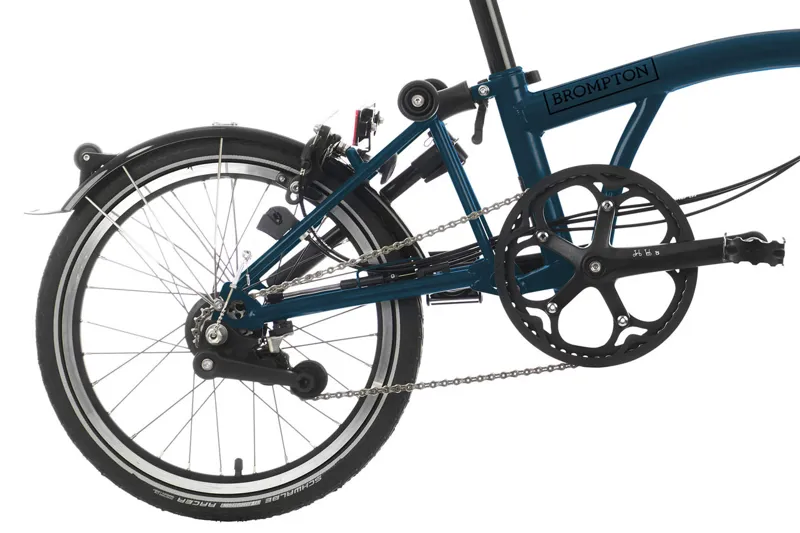 Brompton C Line 6 Speed Folding Bike in Ocean Blue-7