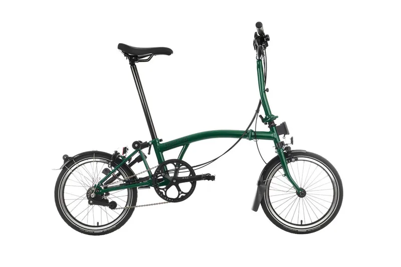 Brompton C Line 6 Speed Folding Bike in Racing Green-1