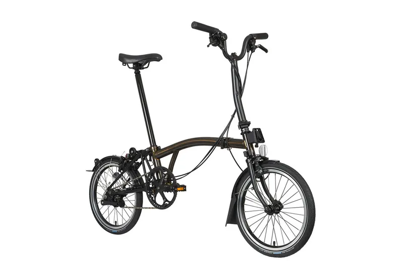 Brompton C Line 6 Speed Folding Bike in Black Lacquer-1
