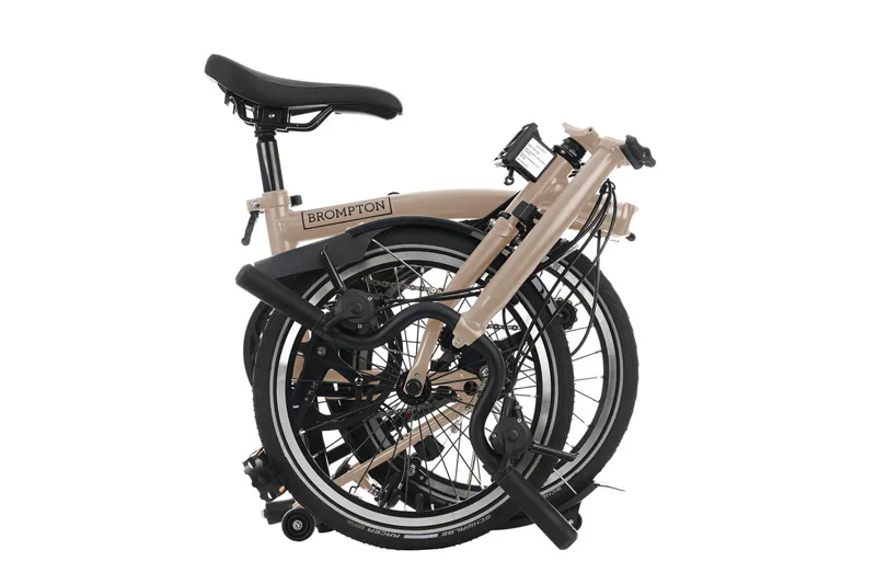 Brompton C Line 6 Speed Folding Bike in Dune Sand-5