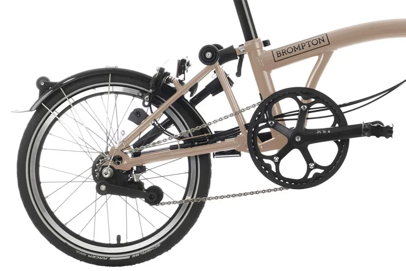 Brompton C Line 6 Speed Folding Bike in Dune Sand-7