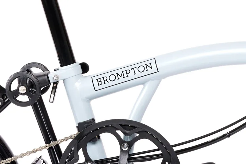Brompton Electric P Line 12 Speed Folding Bike in Lunar Ice-7