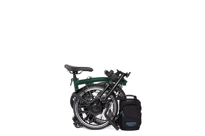 Brompton Electric C Line 4 Speed Electric Bike in Racing Green-4