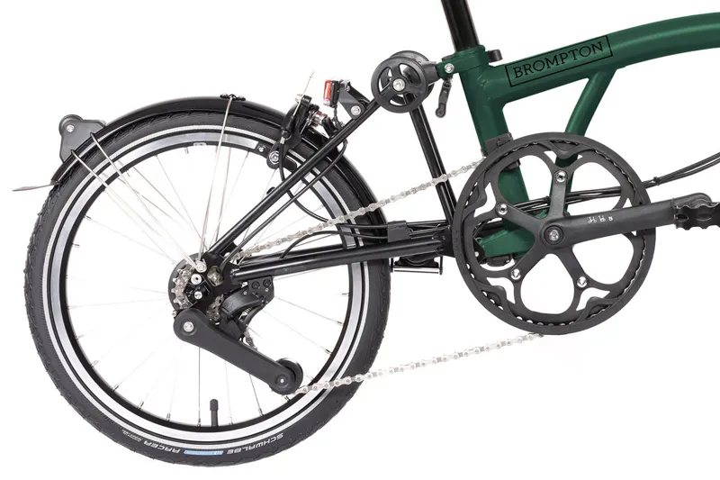 Brompton Electric C Line 4 Speed Electric Bike in Racing Green-6