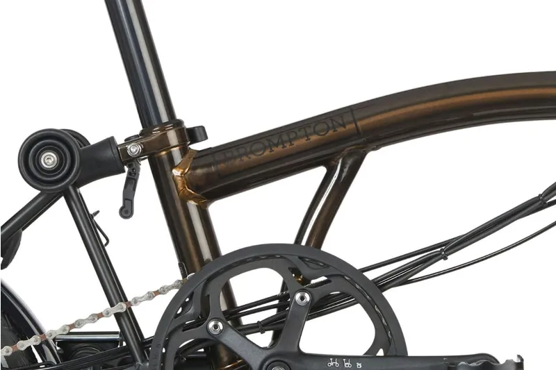 Brompton Electric C Line 12 Speed Folding Bike in Gloss Black Lacquer-7