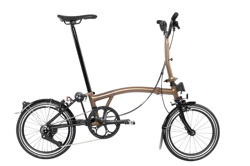 Brompton P Line 12 Speed Folding Bike in Bronze Sky Metallic-3