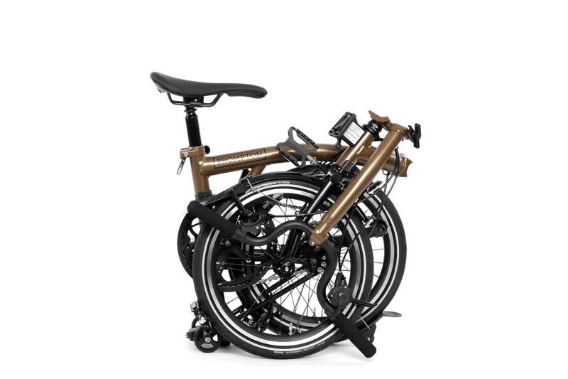 Brompton P Line 12 Speed Folding Bike in Bronze Sky Metallic-5
