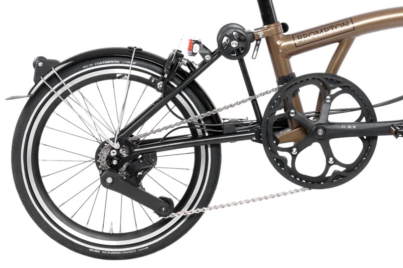 Brompton P Line 12 Speed Folding Bike in Bronze Sky Metallic-7