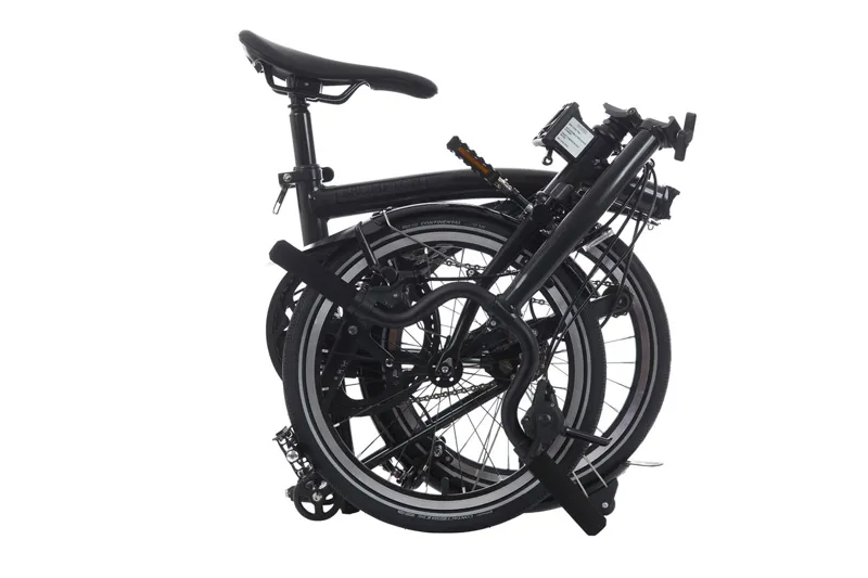 Brompton P Line 12 Speed Folding Bike in Midnight Black Metallic-5