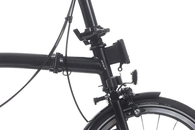Brompton P Line 12 Speed Folding Bike in Midnight Black Metallic-6