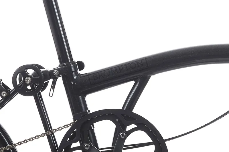 Brompton P Line 12 Speed Folding Bike in Midnight Black Metallic-8