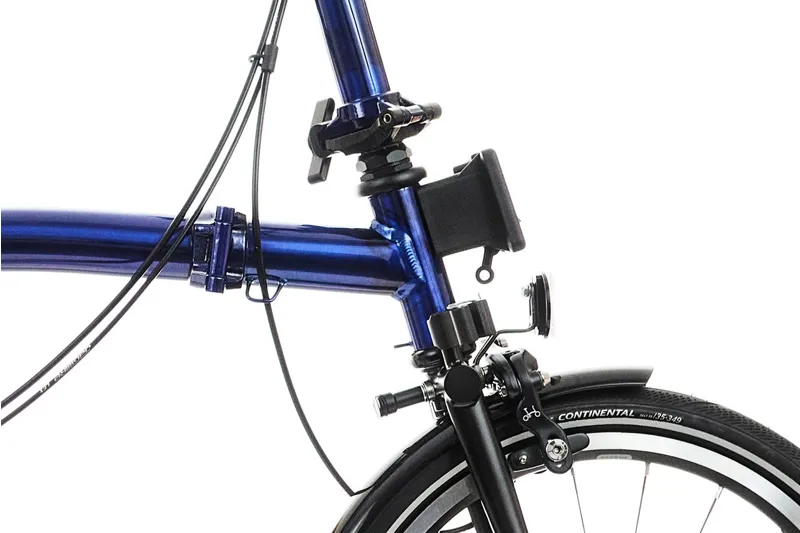 Brompton P Line 12 Speed Folding Bike in Bolt Blue Lacquer-6