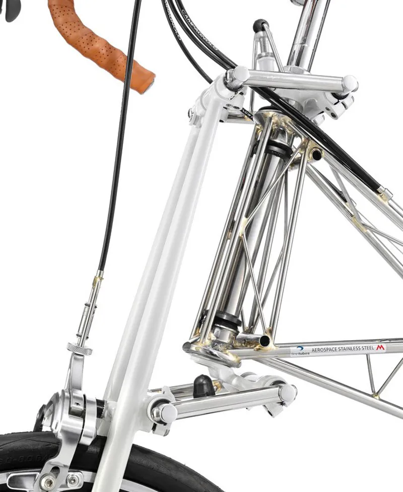Moulton NS Double Pylon Bike in stainless Steel-2