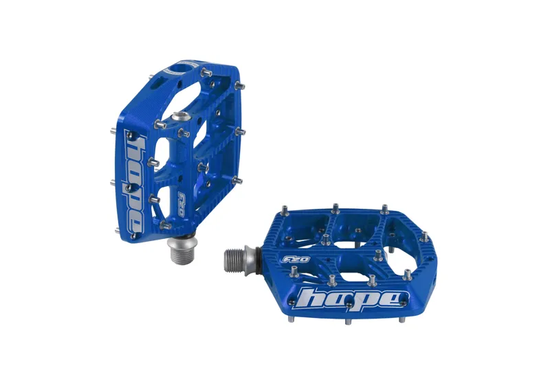 Hope F20 Flat Pedals in Blue