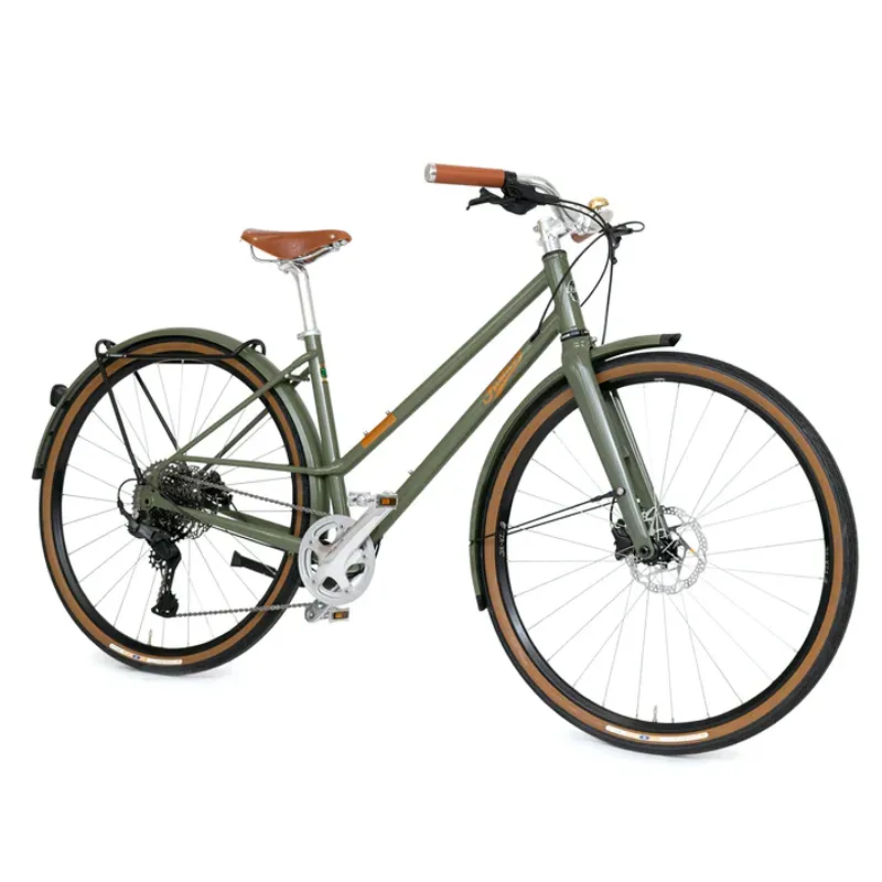 Pashley Pathfinder Low Step Hybrid Bike in Ash Green