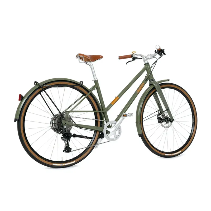 Pashley Pathfinder Low Step Hybrid Bike in Ash Green-2