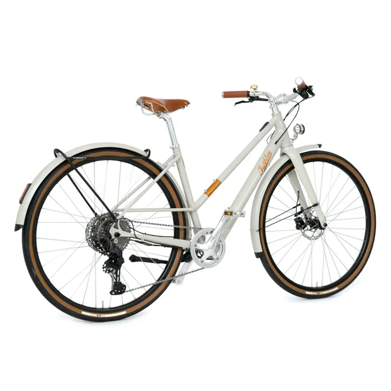 Pashley Pathfinder Low Step Hybrid Bike in Trail Stone White-2