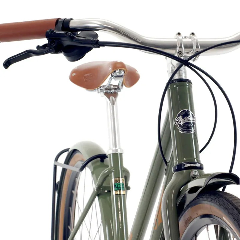 Pashley Pathfinder Low Step Hybrid Bike in Ash Green-3
