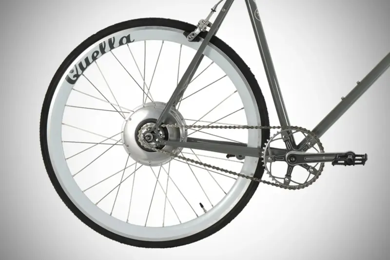 Quella Edinburgh Electric Single Speed Bike in Stone Grey-1