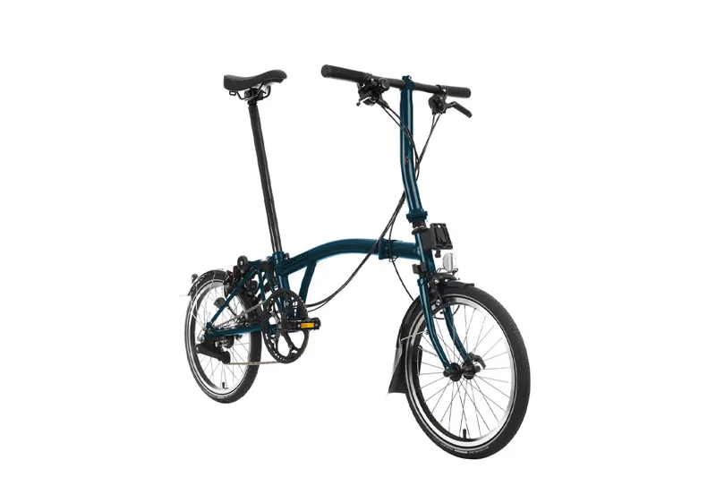 Brompton C Line 2 Speed Folding Bike in Ocean Blue